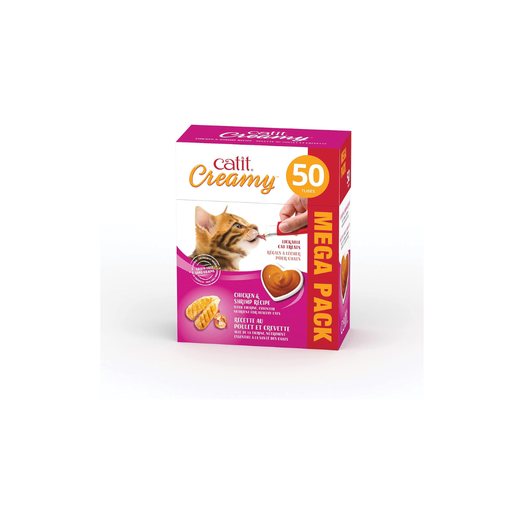 Catit Creamy Treats, Chicken & Shrimp, 50 tubes