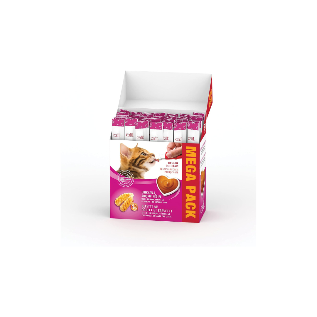 Catit Creamy Treats, Chicken & Shrimp, 50 tubes
