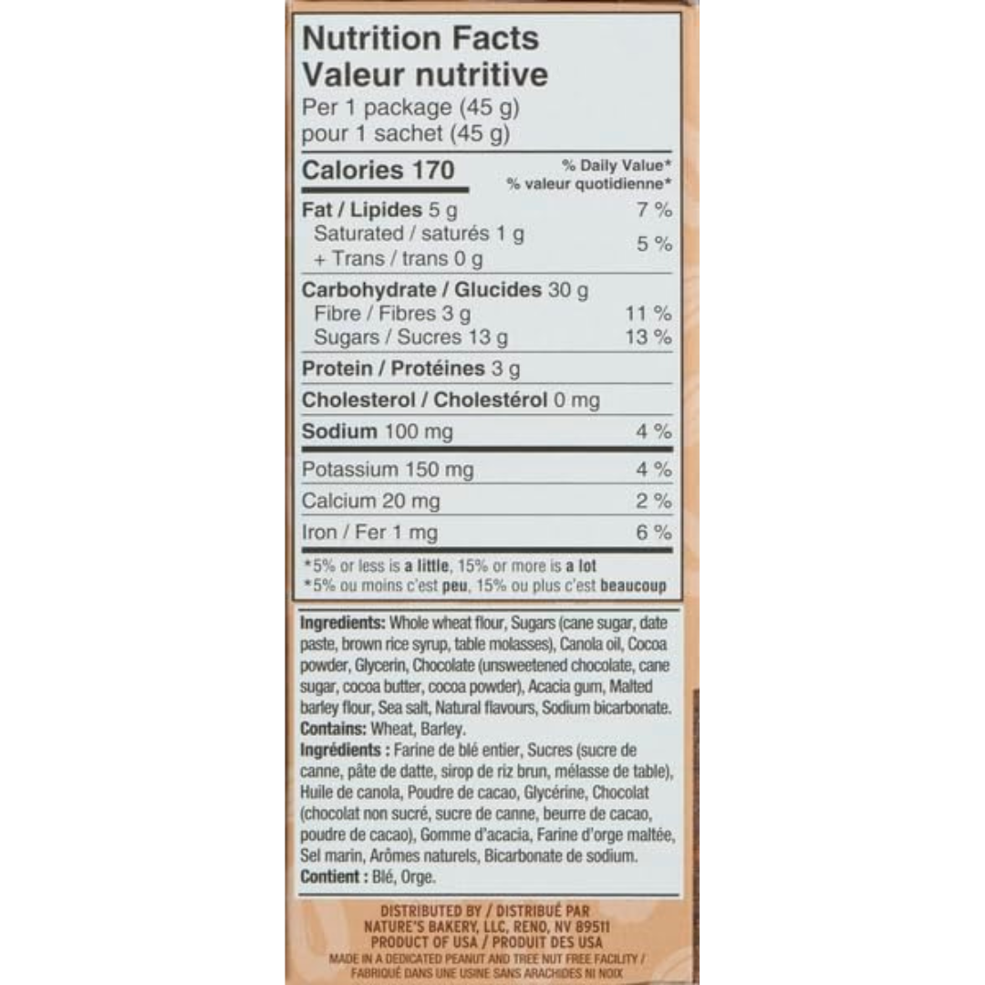 Nature's Bakery Double Chocolate Brownie