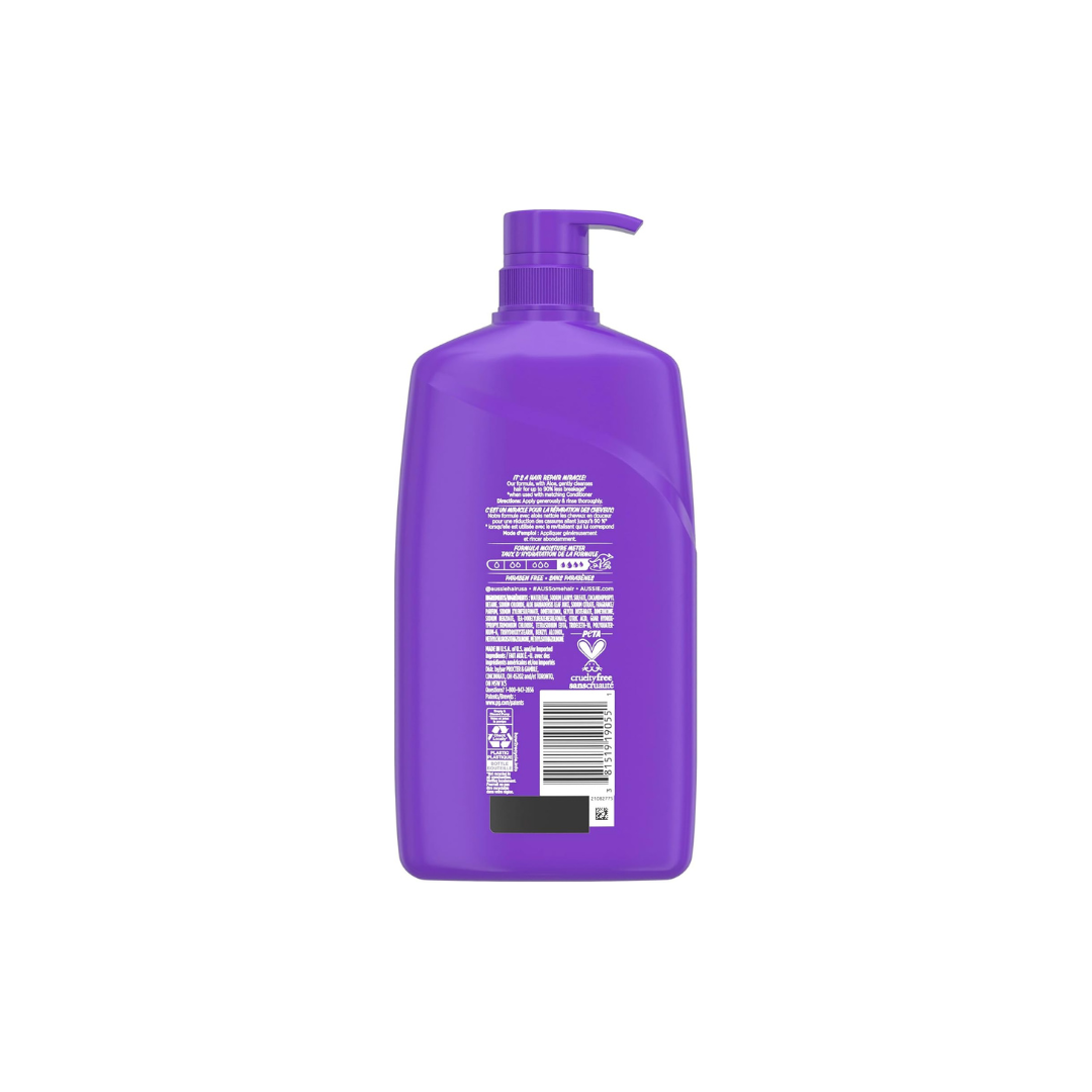 Aussie Miracle Repairer Shampoo with Aloe for All Hair Types, Paraben Free, 778 mL