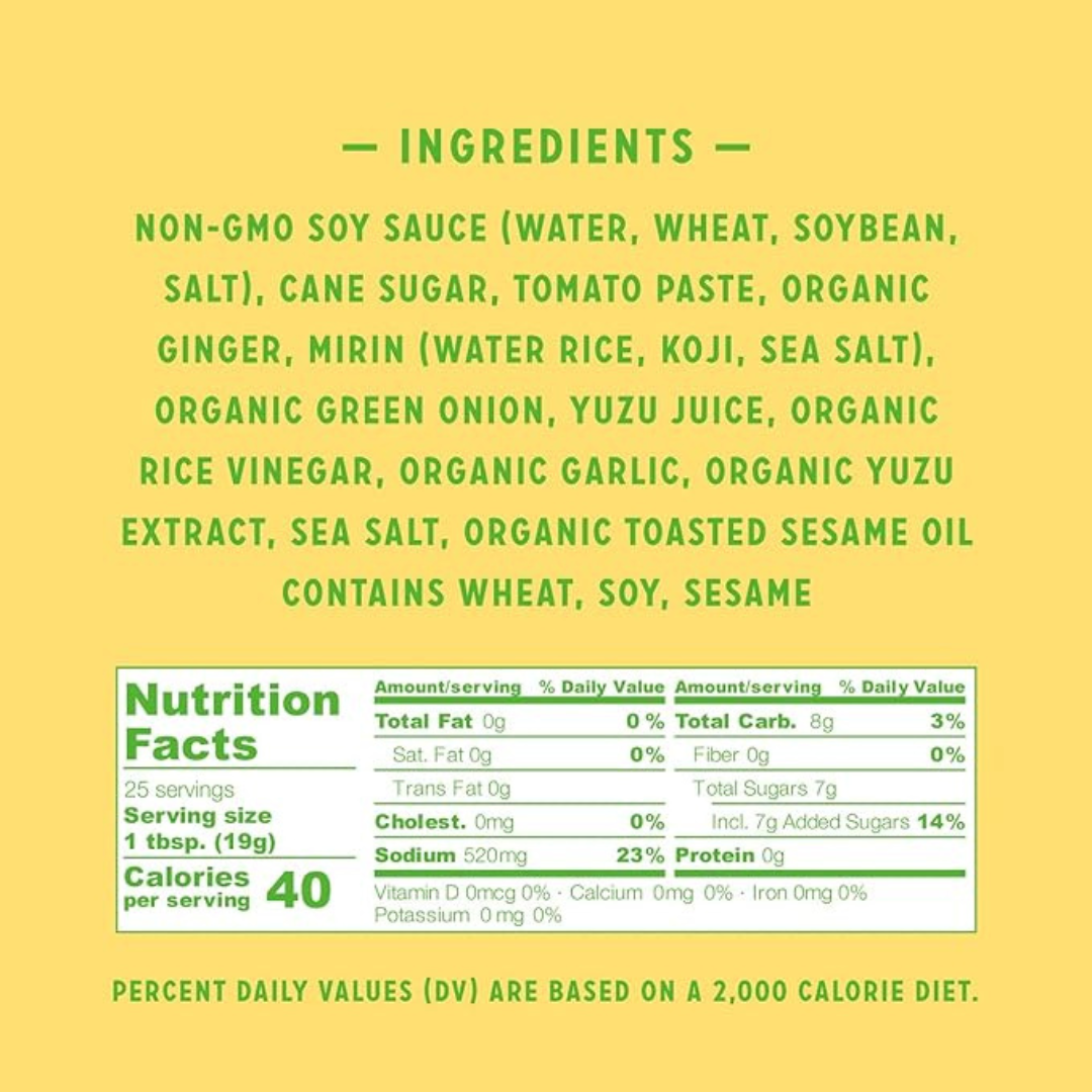 BACHAN'S YUZU JAPANESE BARBECUE SAUCE