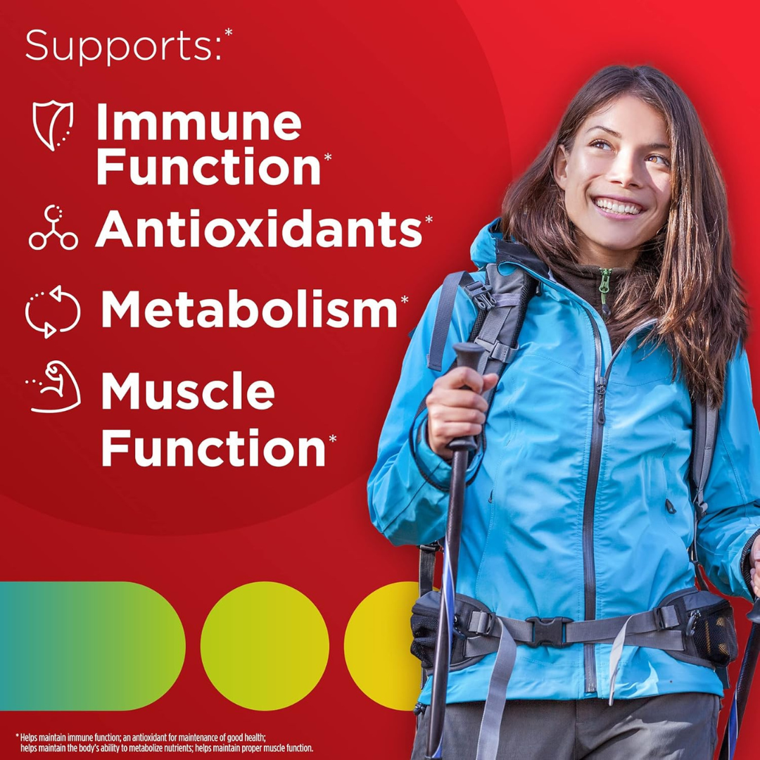 Centrum Adult Forte Essentials Mulitvitamins/Minerals Supplement for Men & Women, 100 Tablets