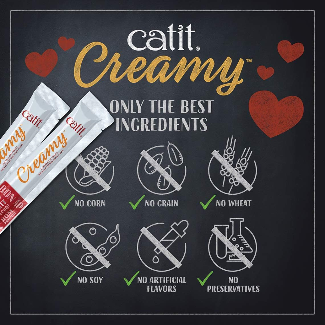 Catit Creamy Treats, Chicken & Shrimp, 50 tubes