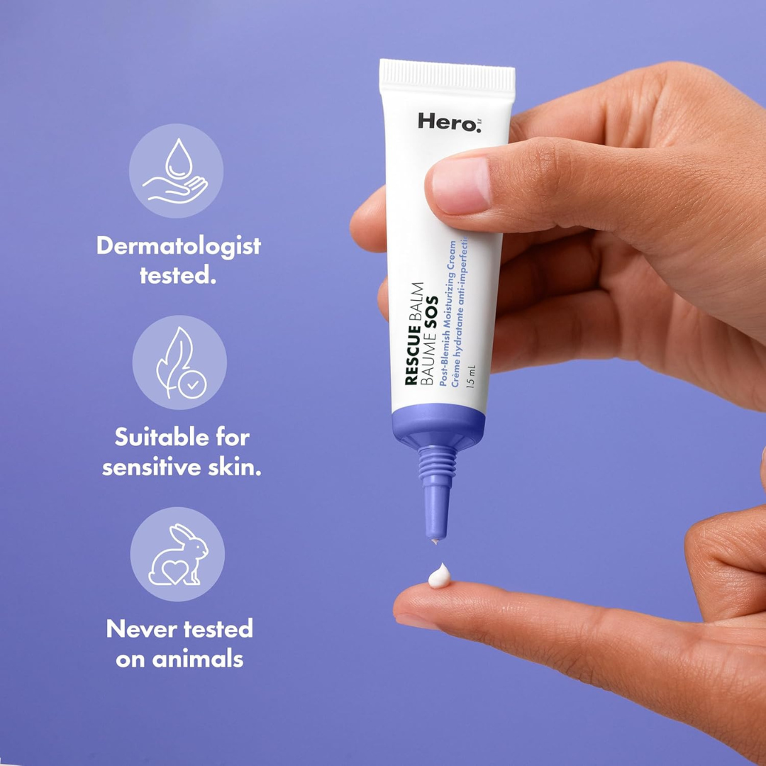 Rescue Balm Post-Blemish Moisturizing Cream from Hero Mighty Patch, 15ml (Pack of 1)