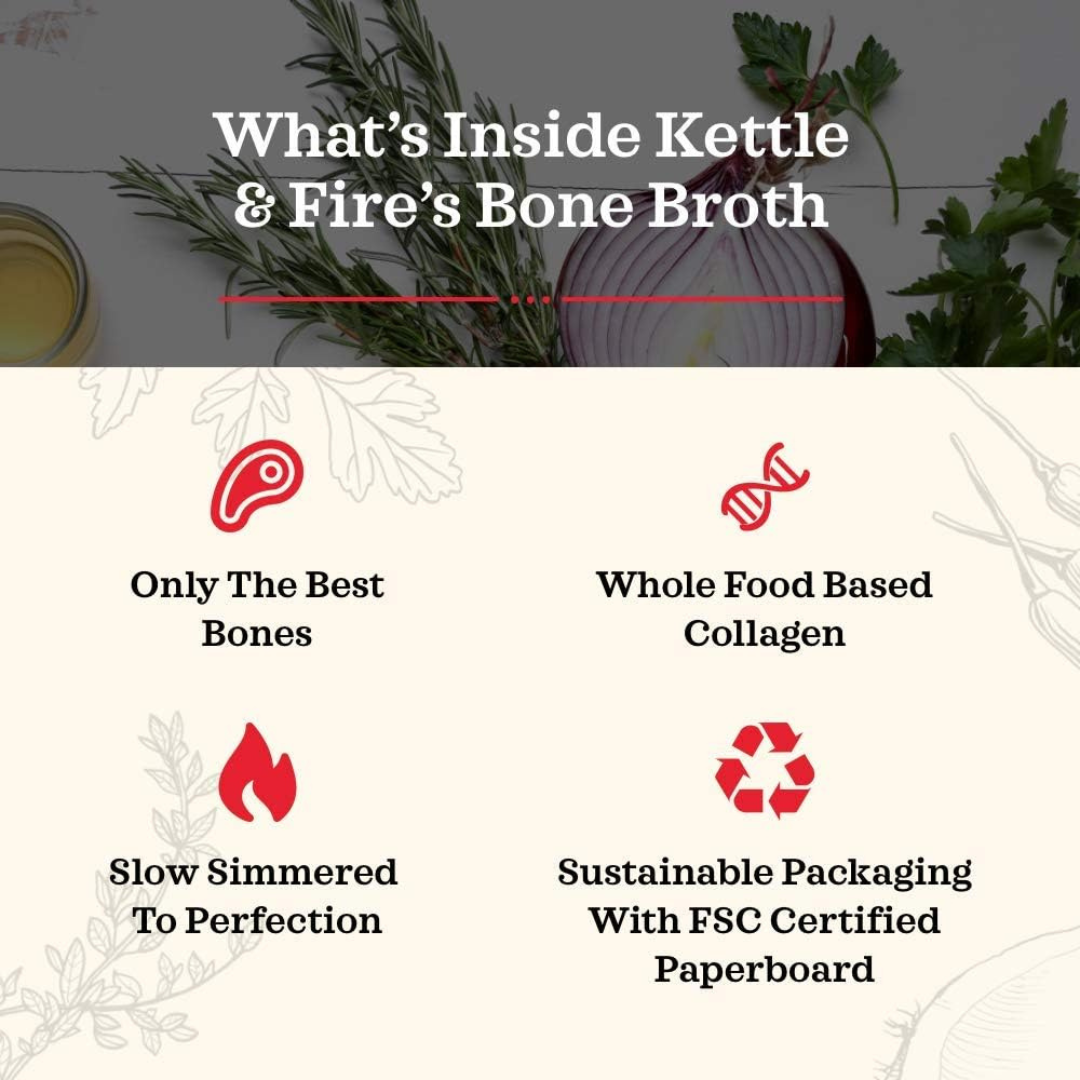 Kettle and Fire - Bone Broth Mushroom Chicken - 16.2 fl. oz.