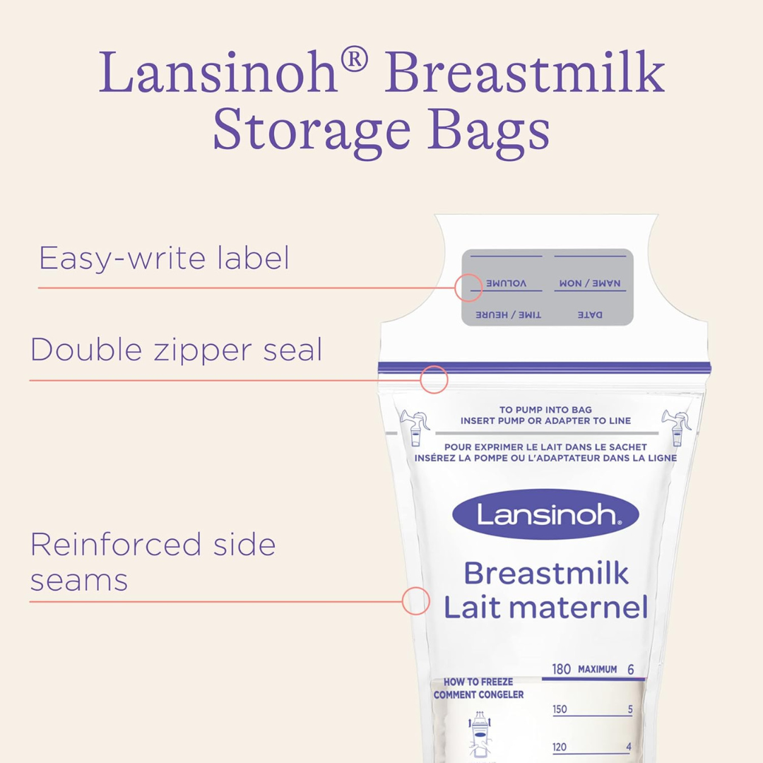 Lansinoh Breastmilk Storage Bags, 100 Count