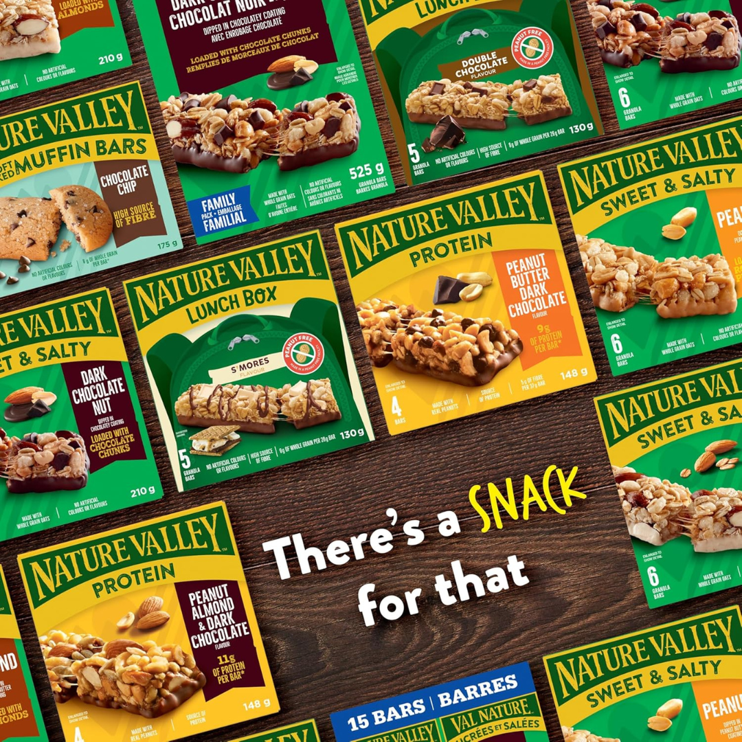 NATURE VALLEY - VALUE PACK SIZE - Peanut Butter Chewy Nut Granola Bars, Pack of 28 Bars