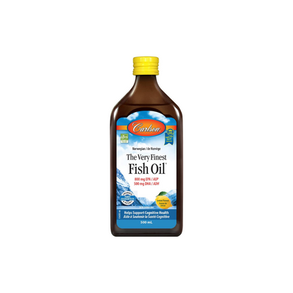 Carlson - The Very Finest Fish Oil, 1600 mg Omega-3s, Lemon, 500 mL (16.9 Fl. Oz)