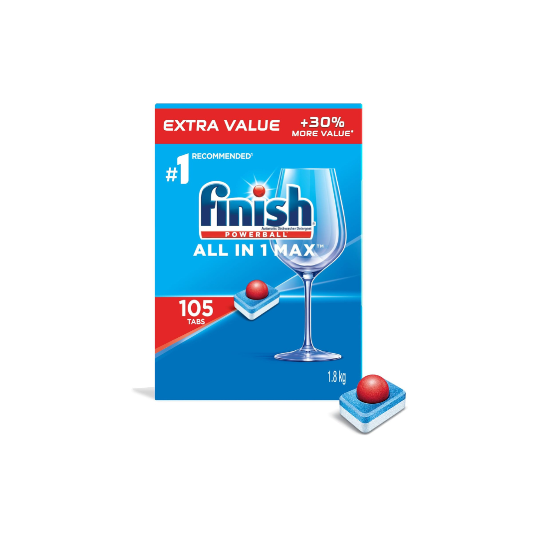 Finish Power Ball All In 1 Max Dishwasher Detergent Pods