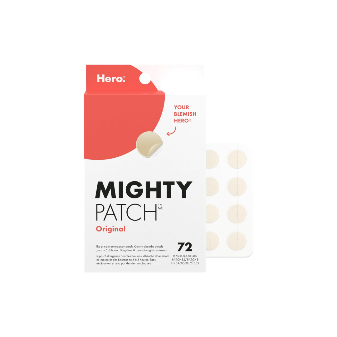 Mighty Patch Original from Hero Cosmetics - Hydrocolloid Pimple Patch, (72 Count)