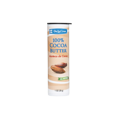 De La Cruz Cocoa Butter Stick - 100% Pure and Natural Cocoa Butter For Dry, Rough Skin 1 oz