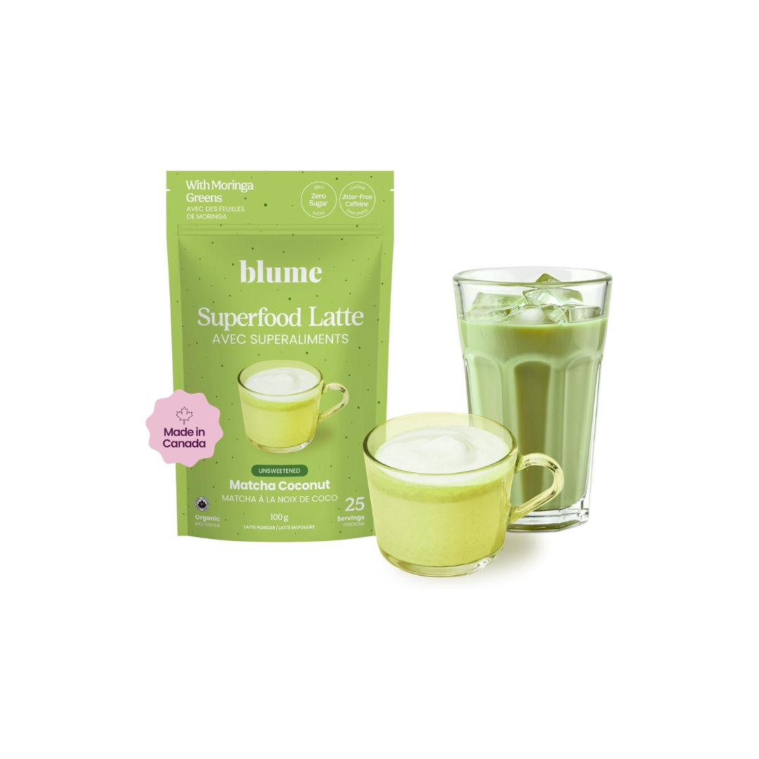 Blume Superfoods Latte Matcha Green Tea Powder 30 Servings
