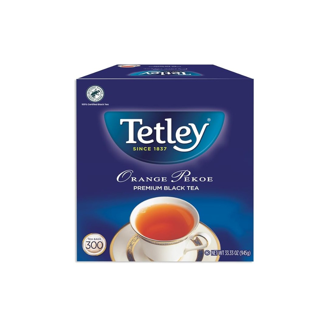Tetley Tea, Orange Pekoe, 300 Count