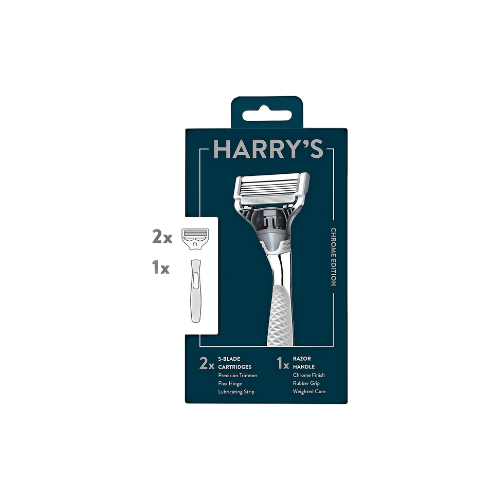 Harry’s Razor with 2 Blade Cartridges - Chrome Edition