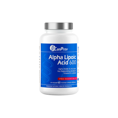 CanPrev - Alpha Lipoic Acid 600mg, 60 v-caps