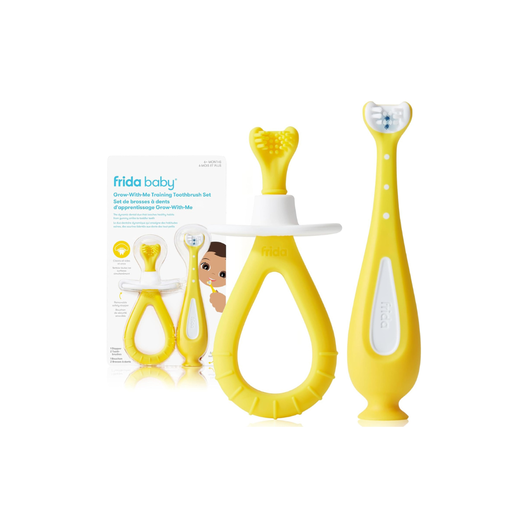 Frida Baby Grow-with-Me Baby Toothbrush Training Set