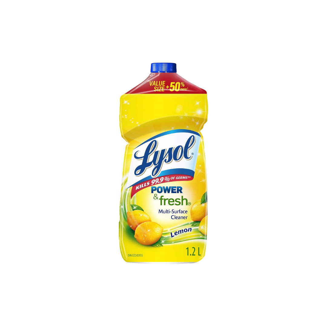 Lysol All Purpose Cleaner, Power & Fresh Multi-Surface Cleaner, Lemon