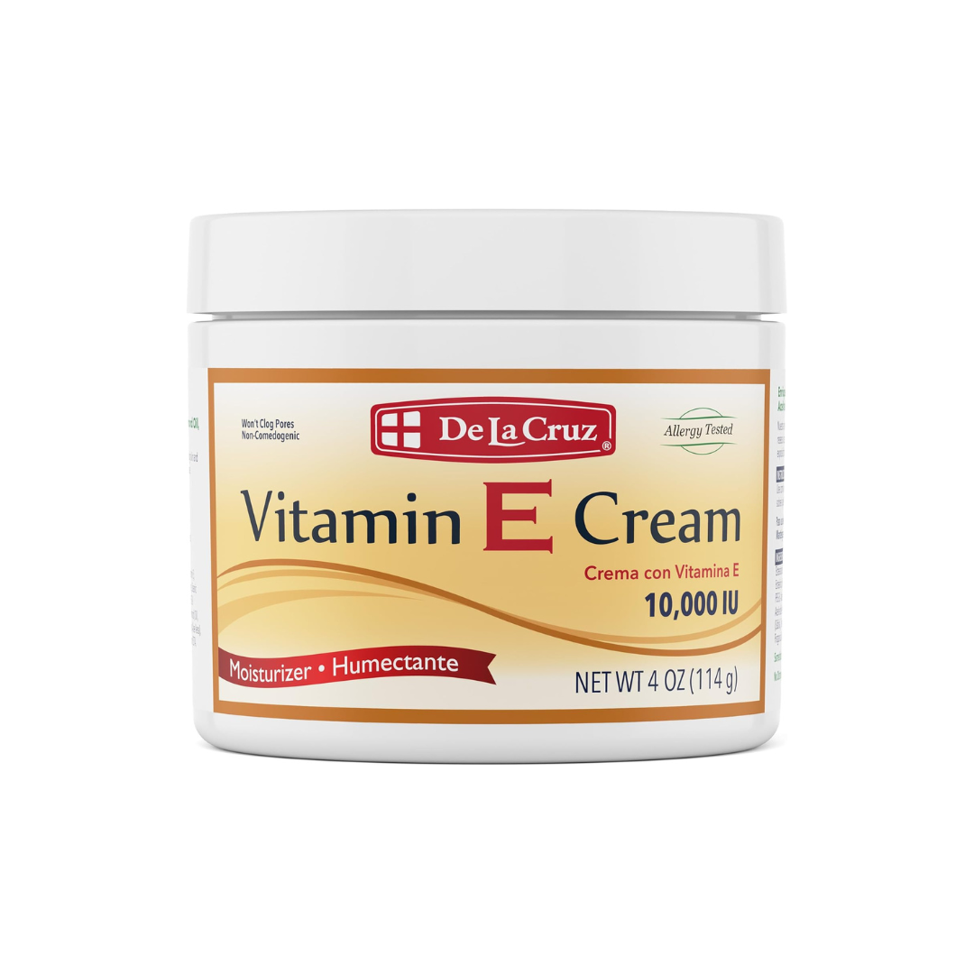 De La Cruz Vitamin E Cream, 4 Ounce