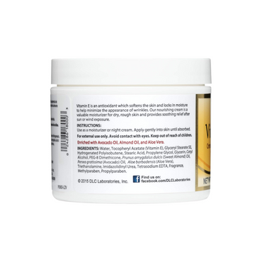 De La Cruz Vitamin E Cream, 4 Ounce