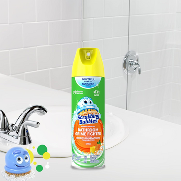 Scrubbing Bubbles Bathroom Grime Fighter Aerosol