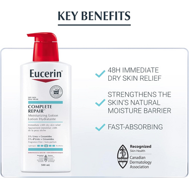 EUCERIN Complete Repair Moisturizing Lotion for Dry to Very Dry Skin, 500 ml