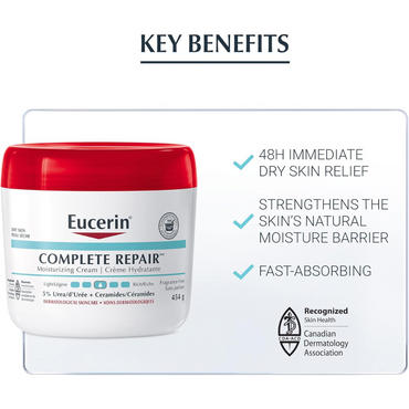 EUCERIN Complete Repair Moisturizing Cream, 454g