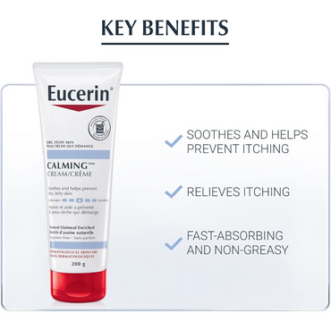 EUCERIN Calming Daily Moisturizing Cream for Itchy Dry Skin,200g