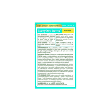 Traditional Medicinals - Organic Everyday Detox Lemon Herbal Tea (Pack of 1)-  16 Tea Bags Total