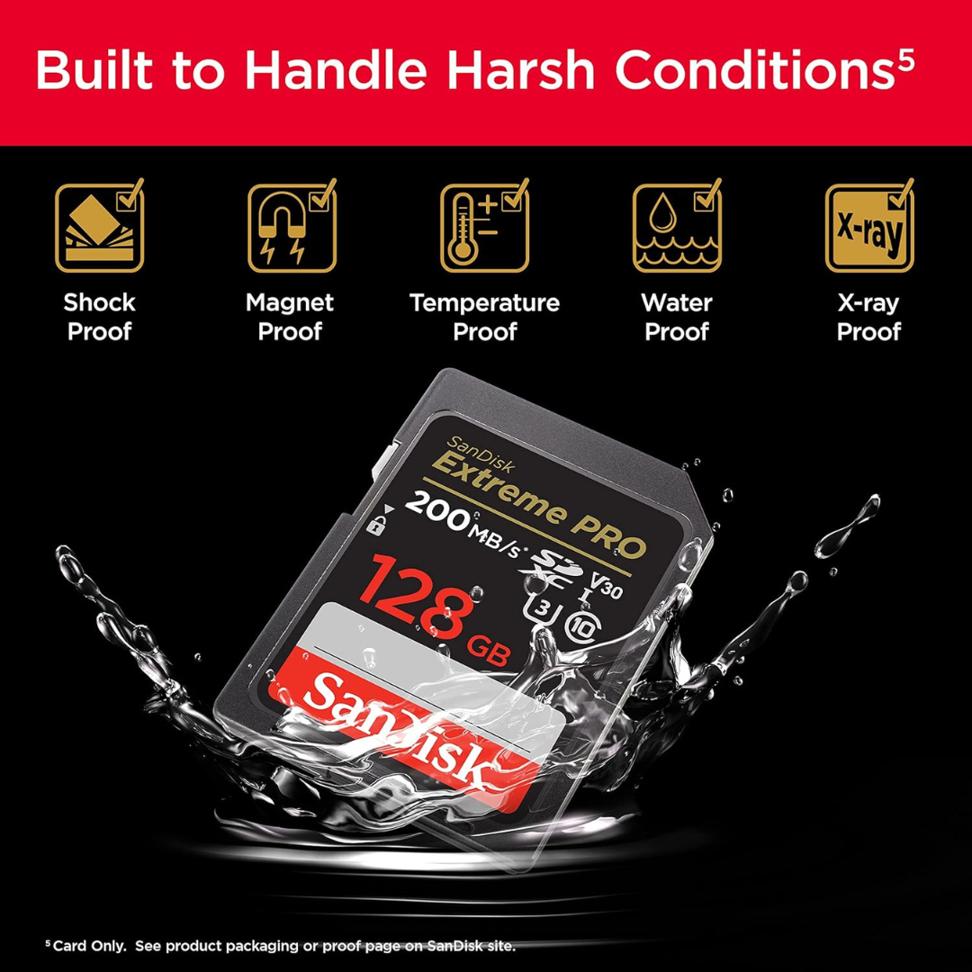 SanDisk 128GB Extreme PRO SDXC UHS-I Memory Card