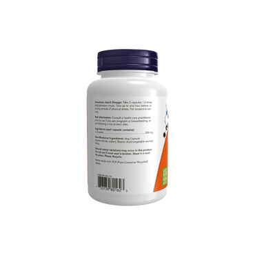 NOW L-Tyrosine (Freeform) Capsules, 500mg, 120 Count