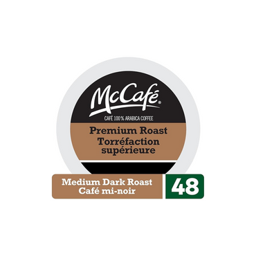 McCafe Premium Medium Dark Roast K-Cup Coffee Pods, 48 Count, For Keurig Coffee Makers