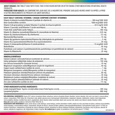 Centrum Adult Forte Essentials Mulitvitamins/Minerals Supplement for Men & Women, 100 Tablets