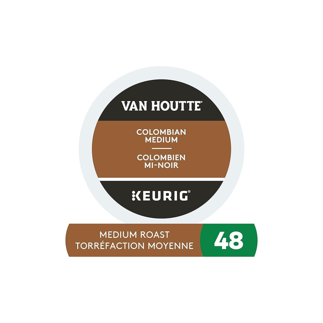 Van Houtte Colombian Medium Roast K-Cup Coffee Pods, 48 Count For Keurig Coffee Makers