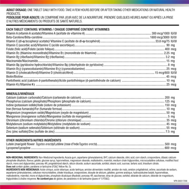 Centrum Adult Select Essentials Multivitamins for Men & Women 50 Plus, 60  Chewables