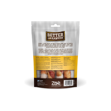Zoe Better Than Rawhide Dog Treats 4 Large Twists