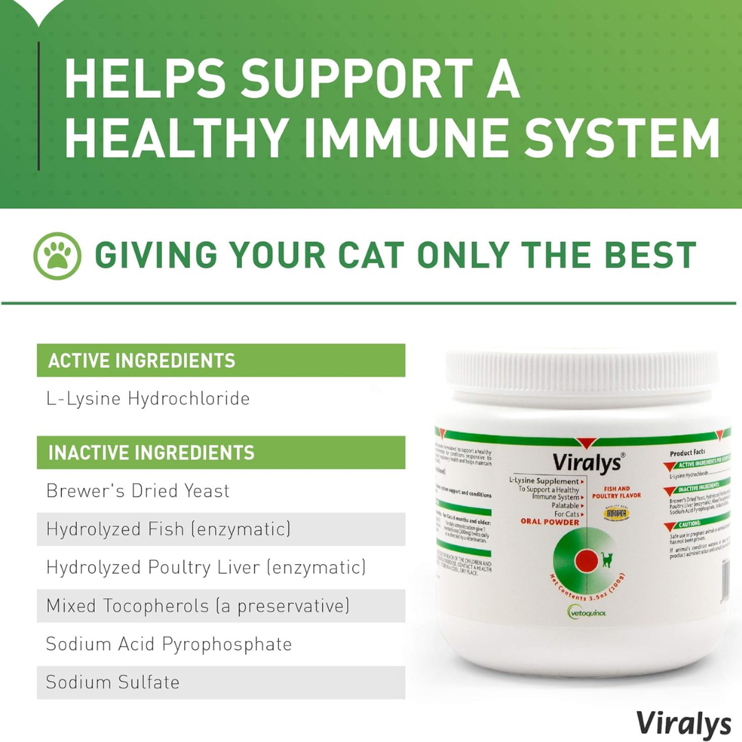 Vetoquinol Viralys Daily L-Lysine Powder