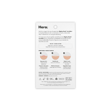 Mighty Patch Invisible+ - Ultra Thin Invisible Hydrocolloid Patch Spot Treatment (39 count)