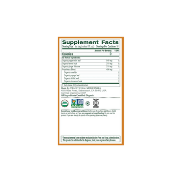 Traditional Medicinals - Organic Belly Comfort Peppermint Herbal Tea (Pack of 1) 16 Tea Bags Total