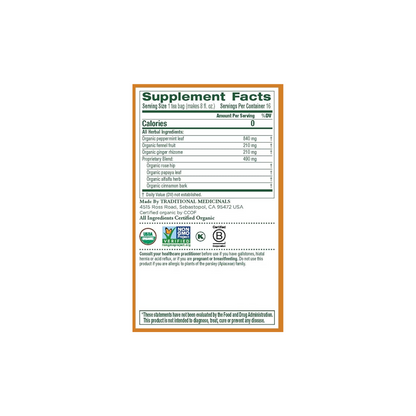 Traditional Medicinals - Organic Belly Comfort Peppermint Herbal Tea (Pack of 1) 16 Tea Bags Total