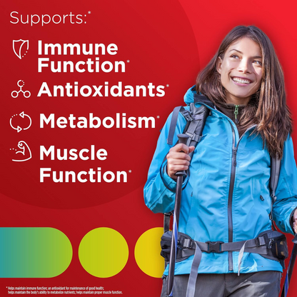 Centrum Adult Forte Essentials Mulitvitamins/Minerals Supplement for Men & Women, 100 Tablets