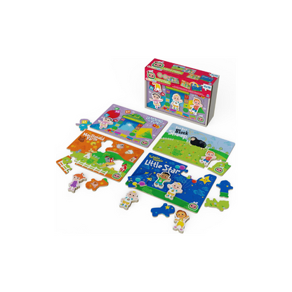 CoComelon Puzzles 4-Pack