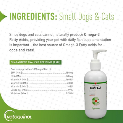 Vetoquinol Triglyceride Liquid Omega 3 Supplement