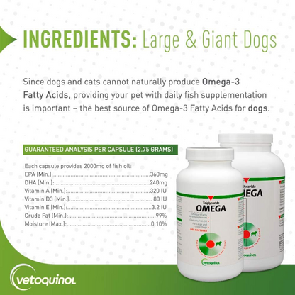 Vetoquinol Omega Fatty Acids for Large & Giant Breed Dogs