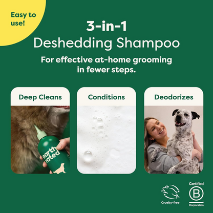 Earth Rated, 3-in-1 Deshedding Dog Shampoo and Conditioner