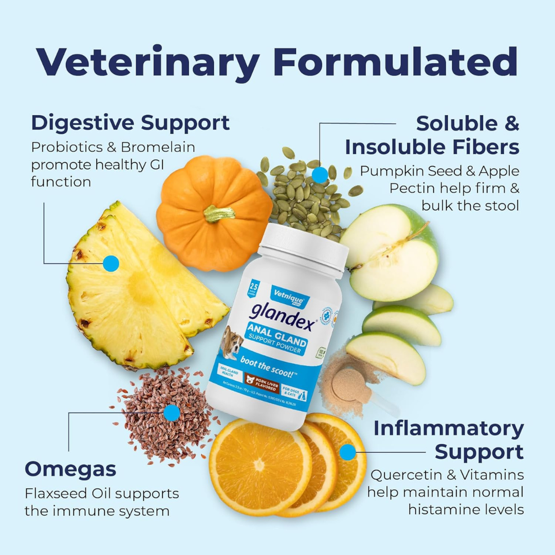 Glandex Dog & Cat Anal Gland Fiber Supplement Powder