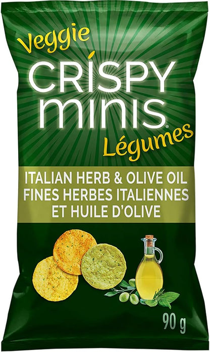 Crispy Minis Italian Herb & Olive Oil Multigrain Chips With Vegetables