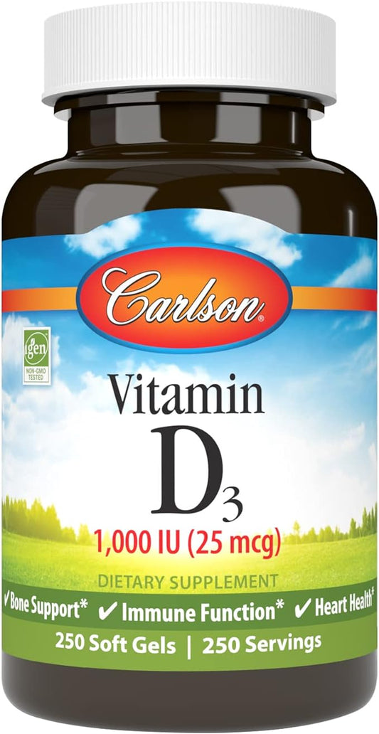 Carlson Vitamin D3 1000 Iu 250 Count