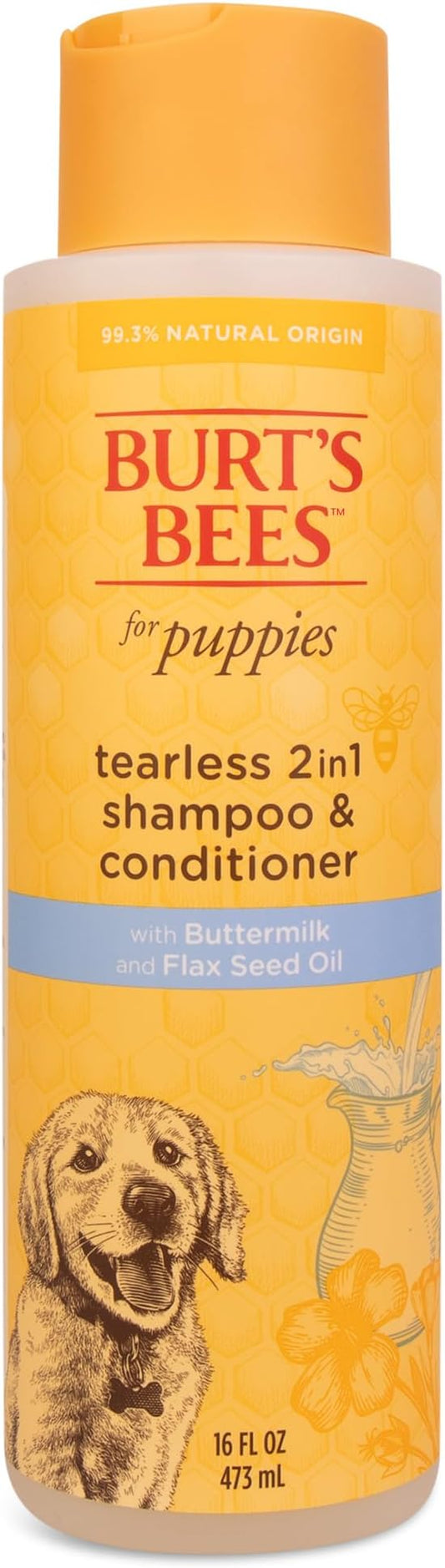 Burt's Bees for Puppies Natural Tearless 2 in 1 Shampoo and Conditioner