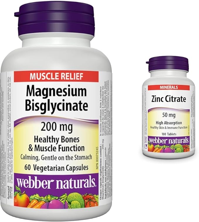 Webber Naturals Magnesium Bisglycinate 200 mg