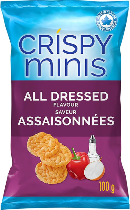 Crispy Minis All Dressed Flavour Brown Rice Chips